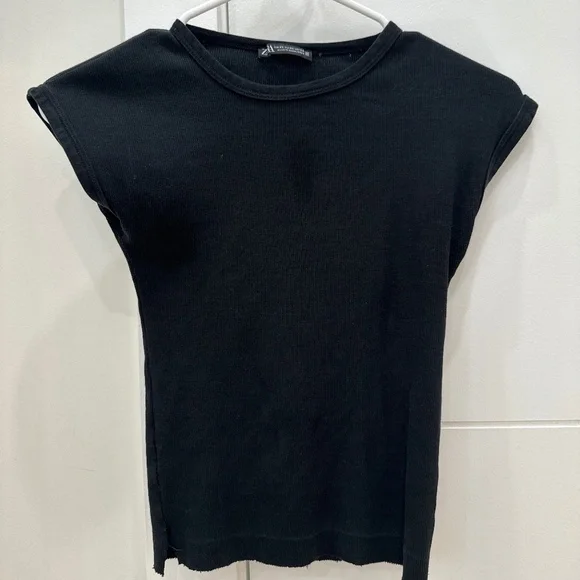 Zara Ribbed Basic Top - Picture 1 of 1